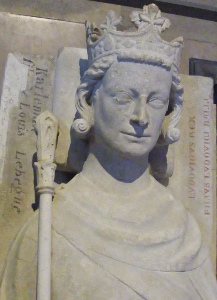 France Paris - St Denis Carloman 884 effigy 1263-4